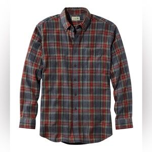 L.L.BEAN Men's Scotch Plaid Flannel Shirt, Traditional Fit Size L